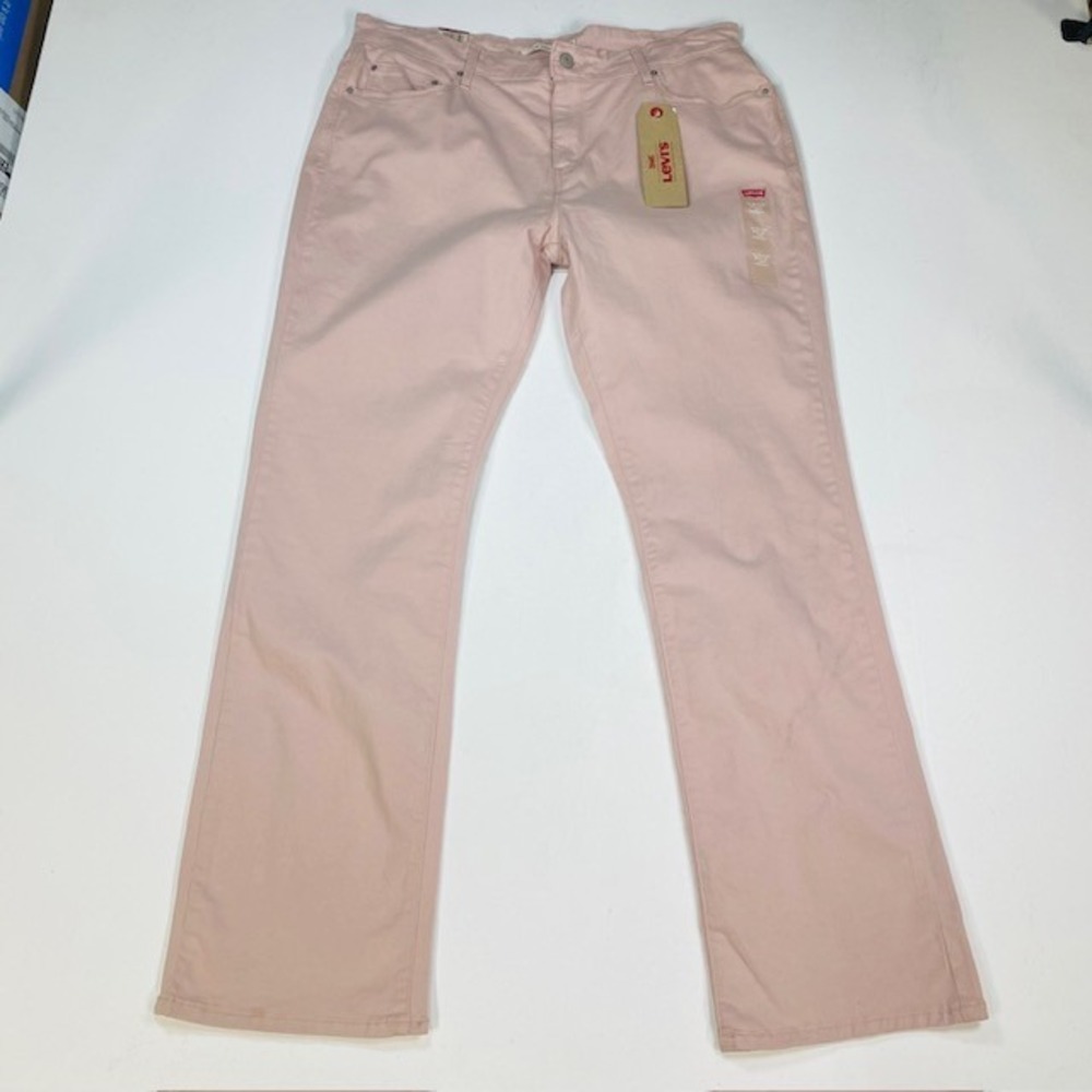 Levis 505 Straight Leg Jeans Mens 33x32 Mauve Pink Relaxed Fit Denim Pants NEW